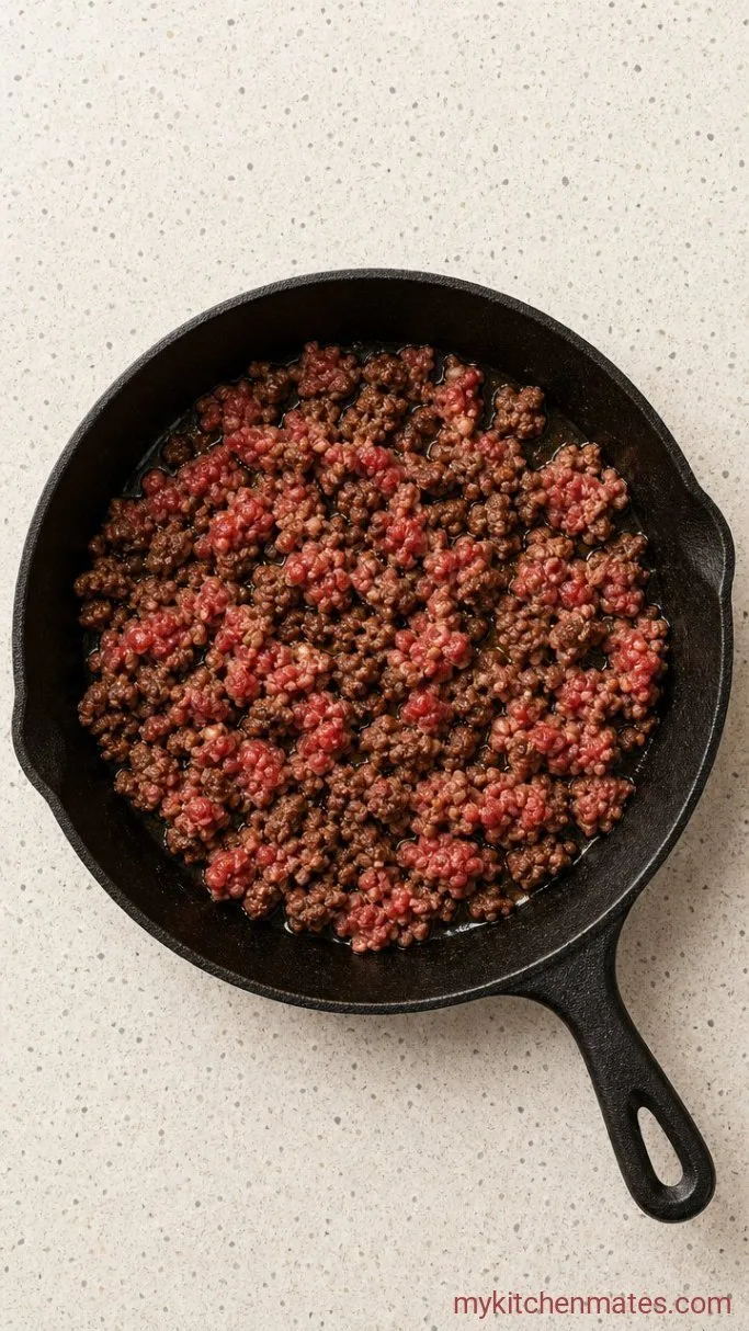 Step 1: Brown the Beef