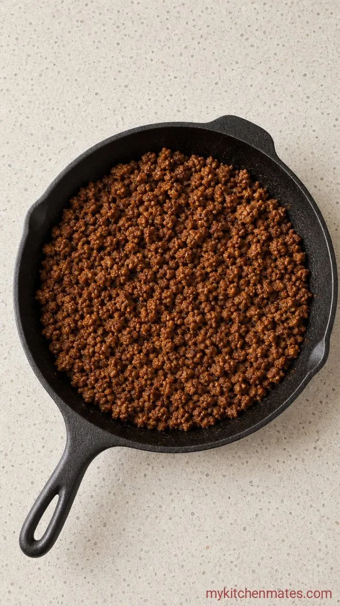 Step 1: Brown the Beef