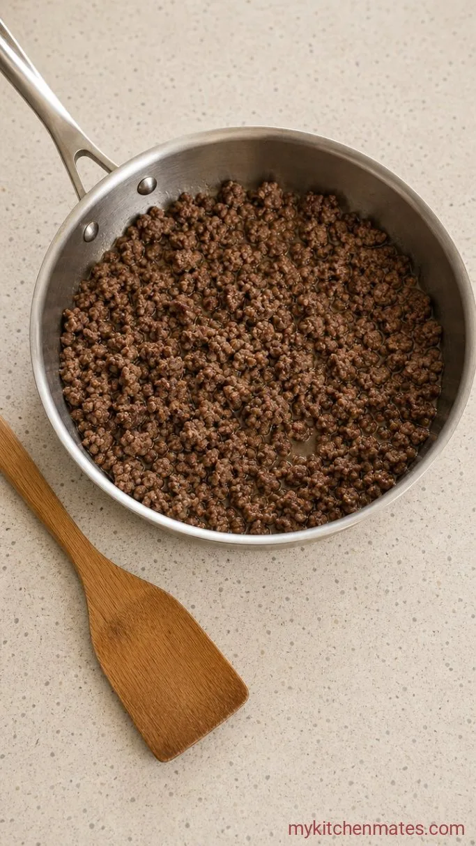 Step 1: Brown the Beef