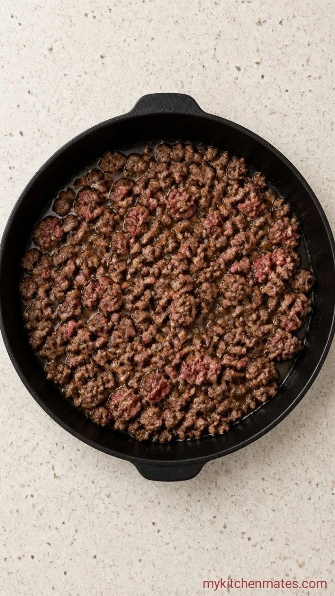Step 1: Brown the Beef