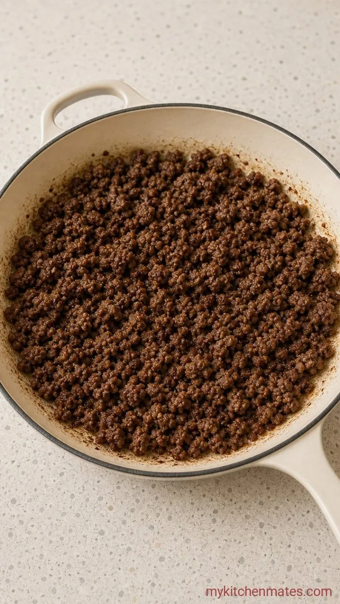 Step 1: Brown the Beef