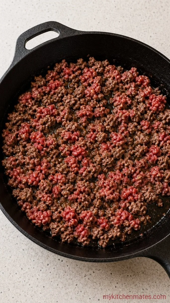 Step 1: Brown the Beef