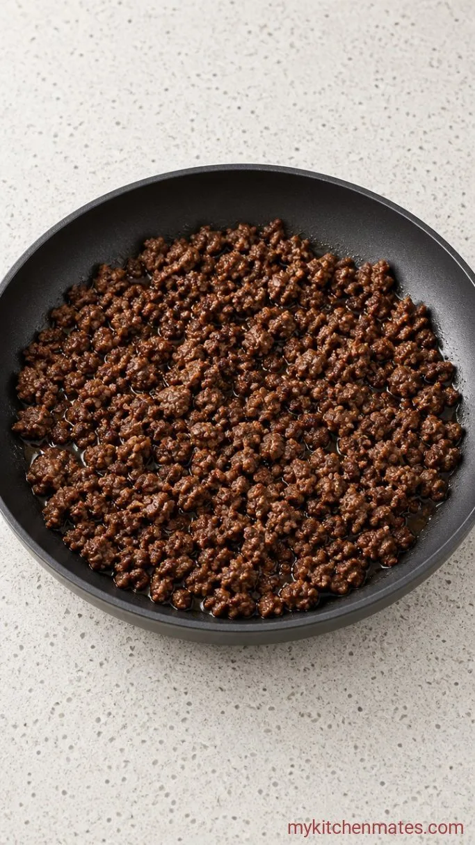 20-Minute Teriyaki Ground Beef Step 1: Brown the Beef