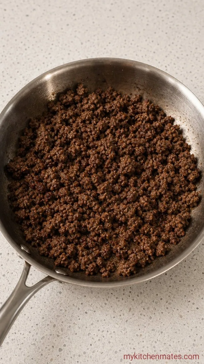 Step 1: Brown the Beef