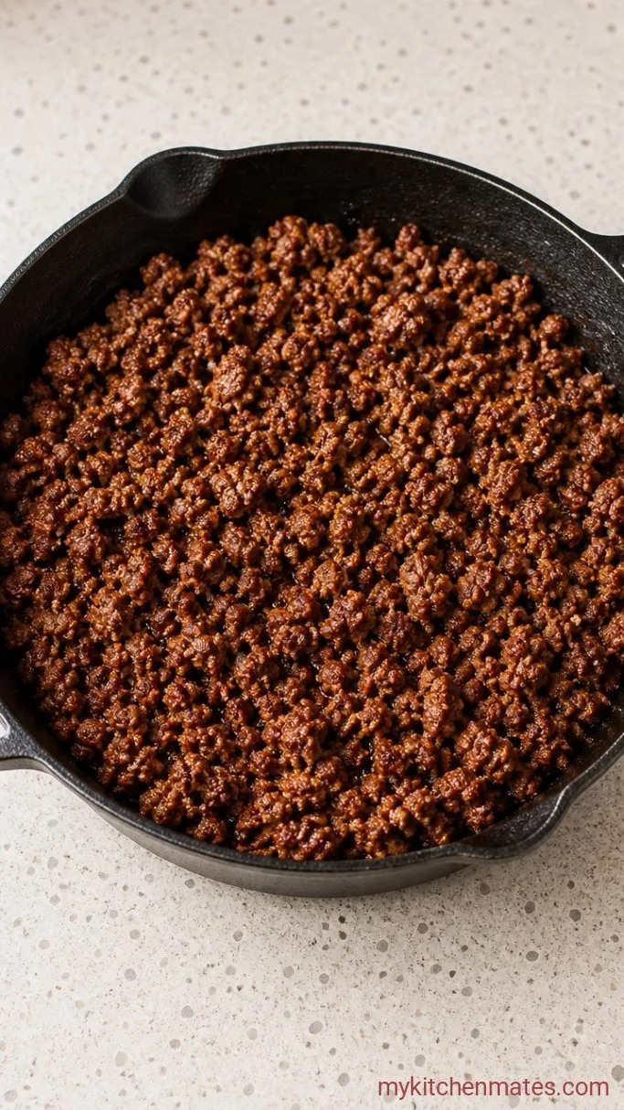20-Minute Ground Beef and Broccoli Stir-Fry Step 1: Brown the Beef