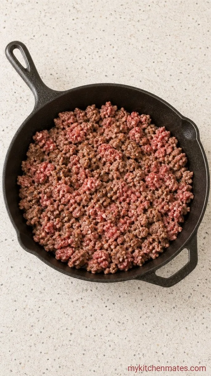 Step 1: Brown the Beef