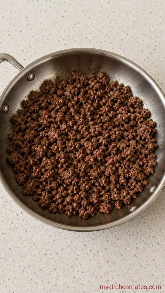 Step 1: Brown the Beef