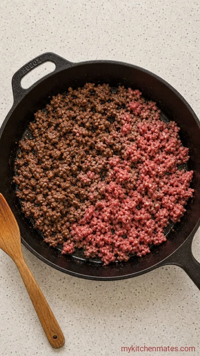 Step 1: Brown the Beef