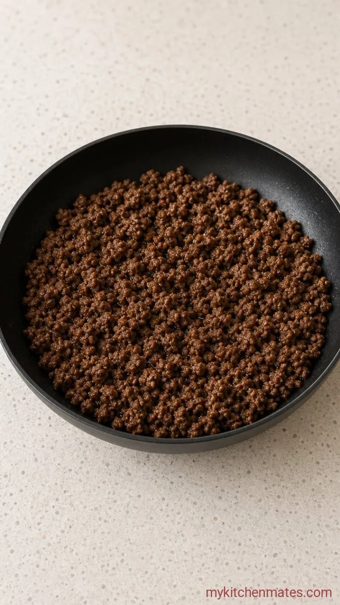 Beefy 5 Layer Burrito (Ready in 20 Minutes) Step 1: Brown the Beef