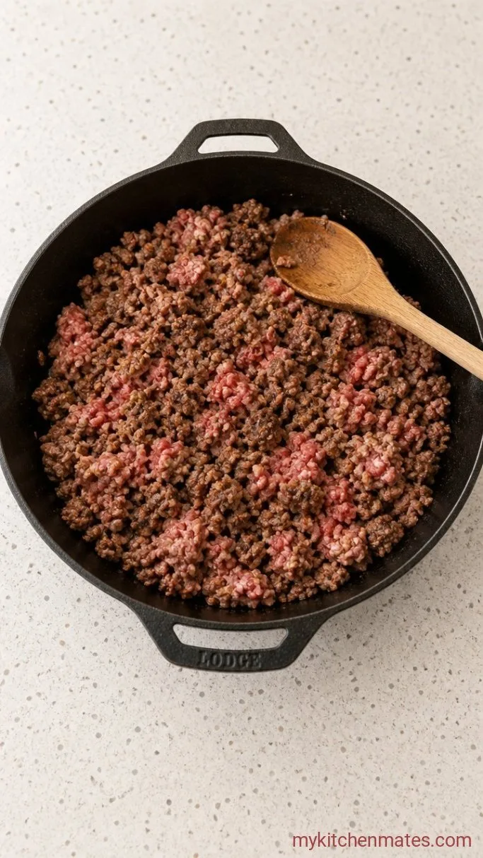 Step 1: Brown the Beef