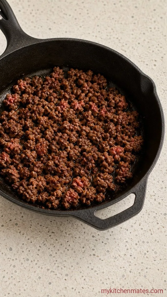 Step 1: Brown the Beef