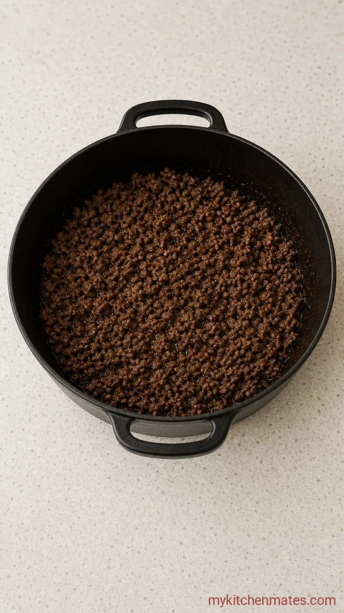 Step 1: Brown the Beef