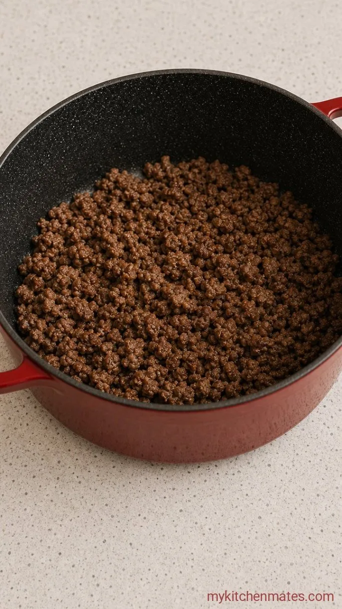 Step 1: Brown the Beef