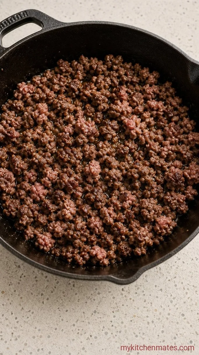 Step 1: Brown the Beef