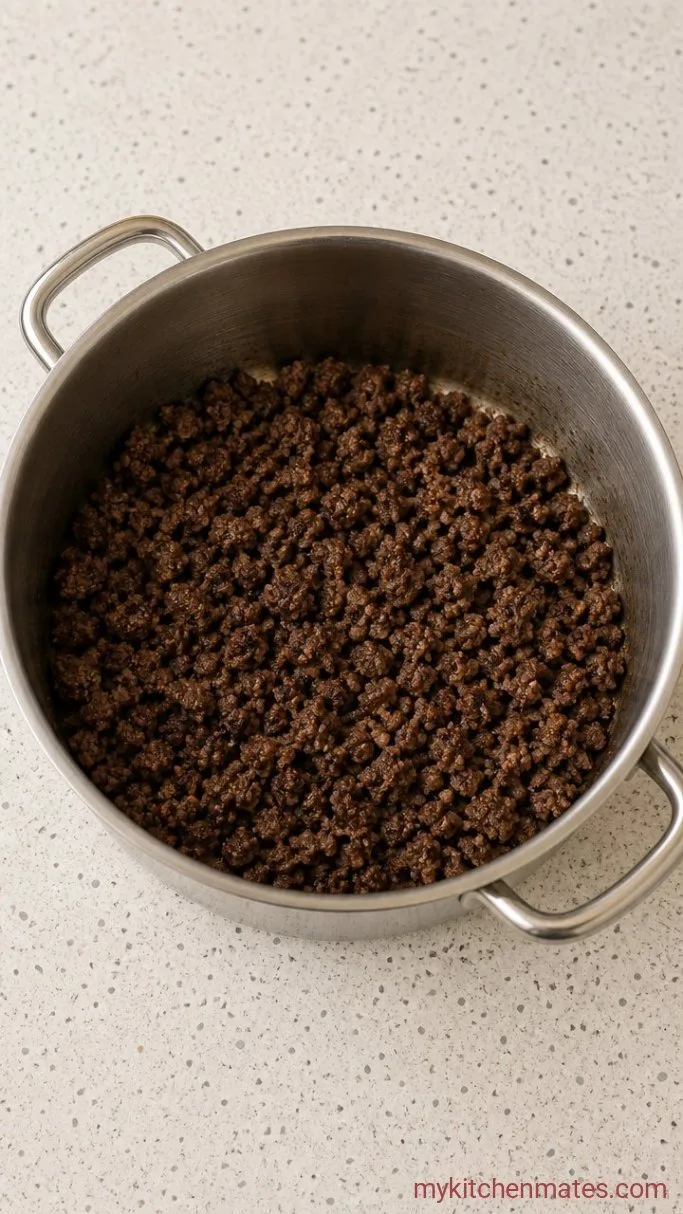 Step 1: Brown the Beef