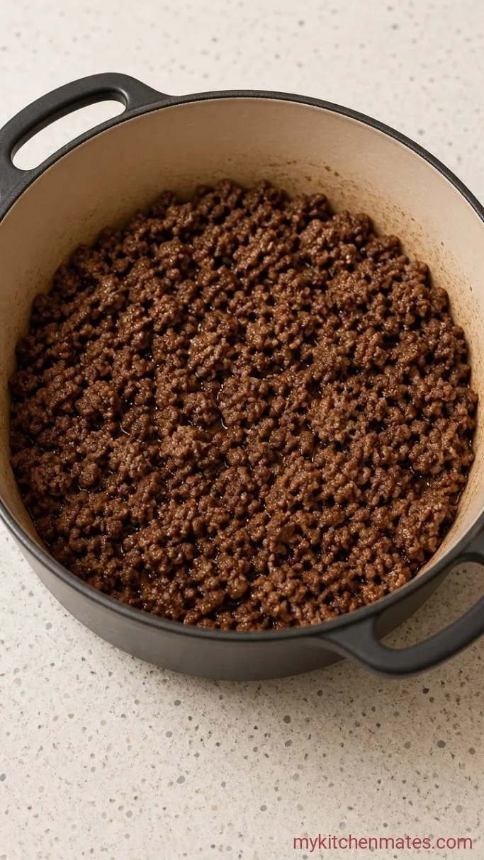 Step 1: Brown the Beef