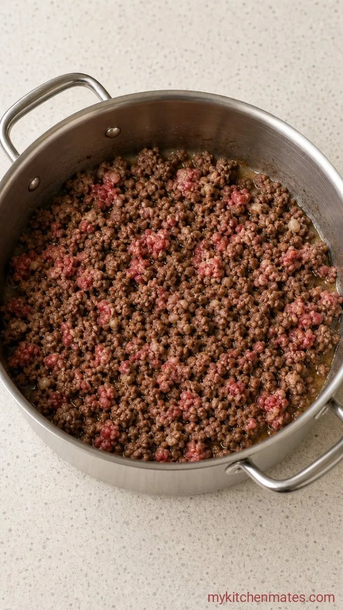 Step 1: Brown the Beef