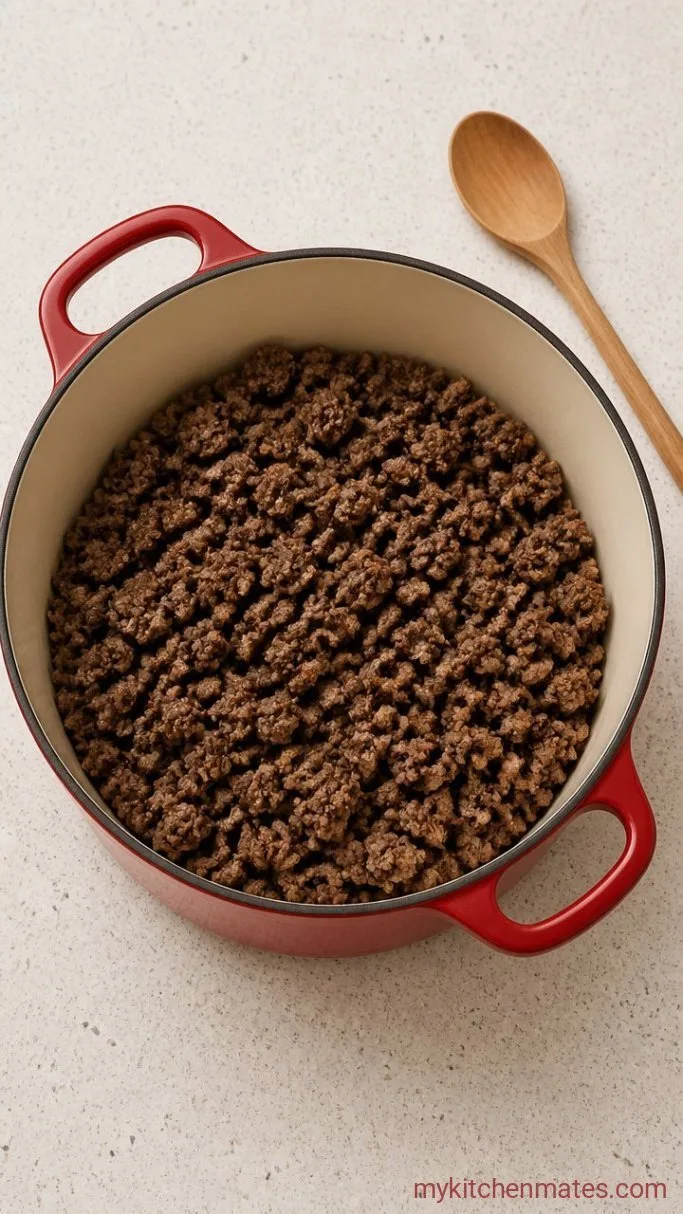 Step 1: Brown the Beef