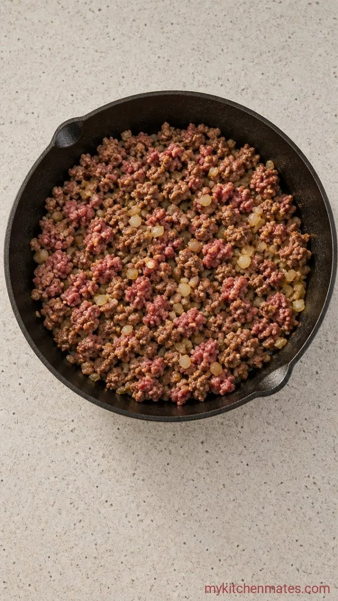 Step 1: Brown the Beef