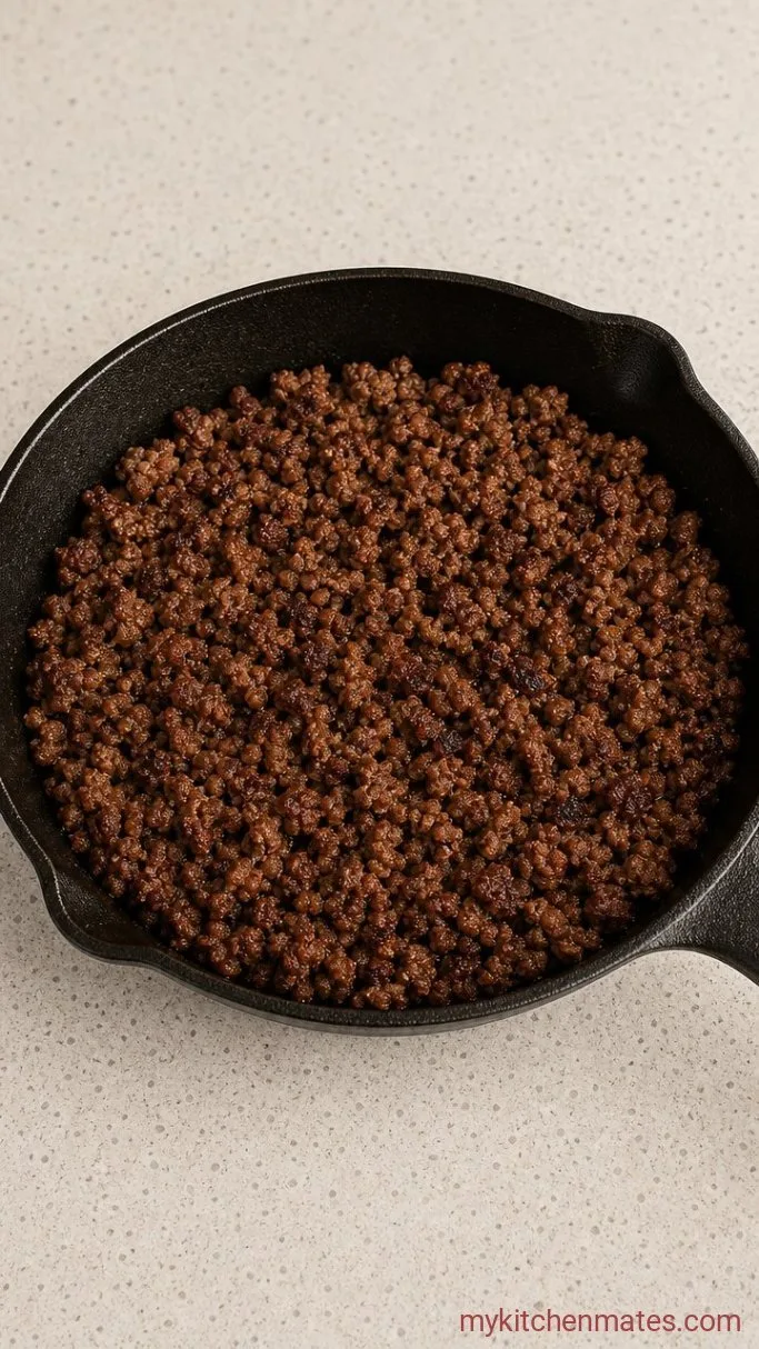 Step 1: Brown the Beef