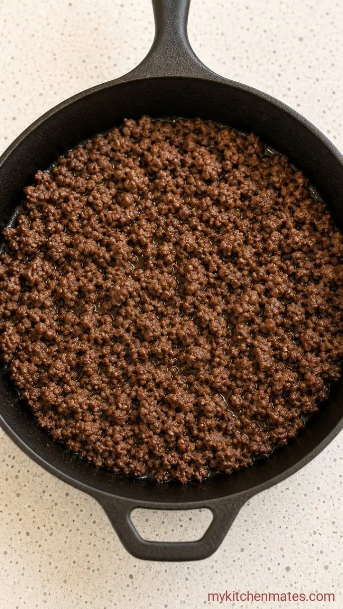 Step 1: Brown the Beef