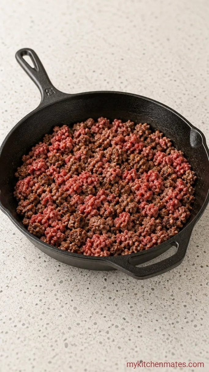 Step 1: Brown the Beef