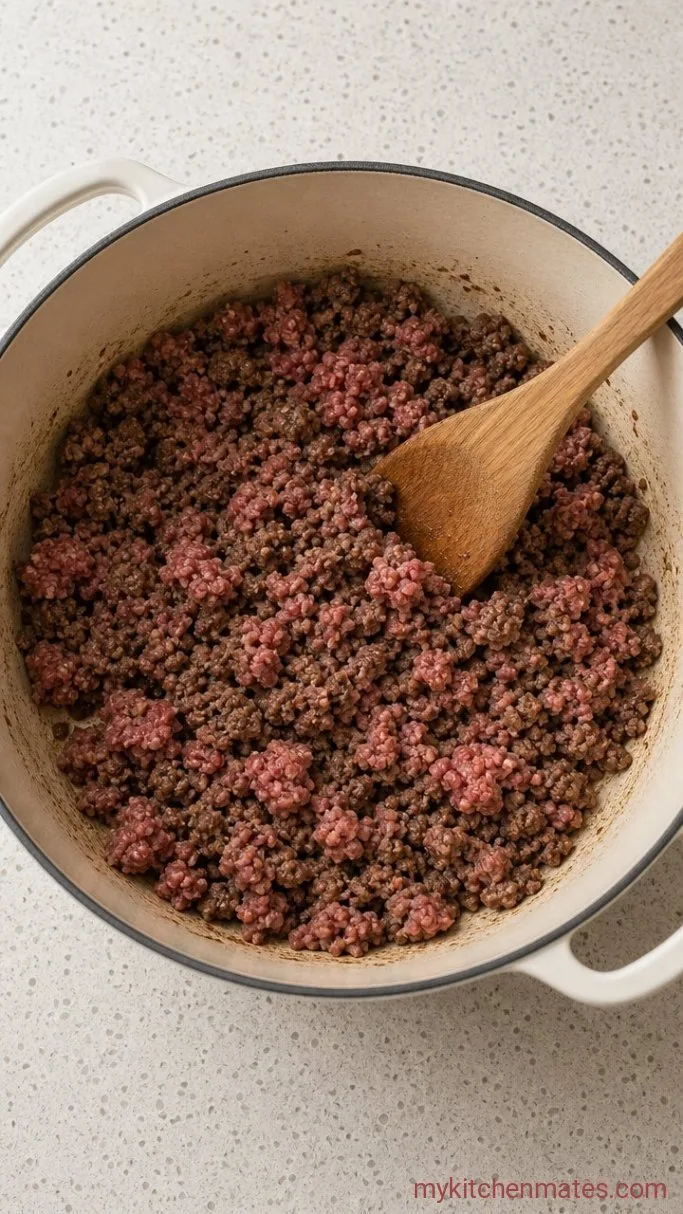 Step 1: Brown the Beef