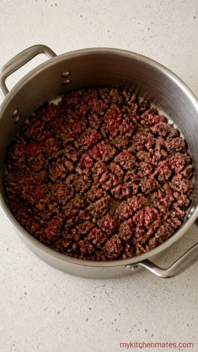 Step 1: Brown the Beef