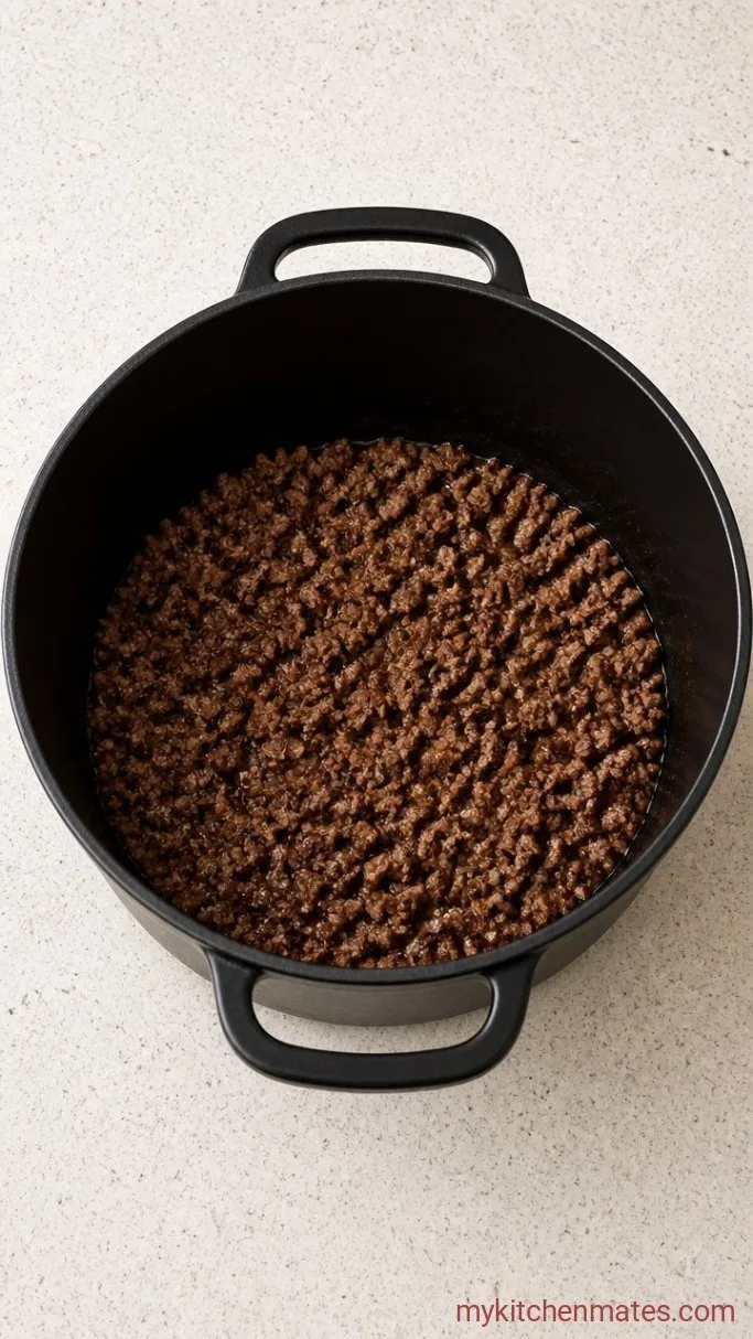 Step 1: Brown the Beef