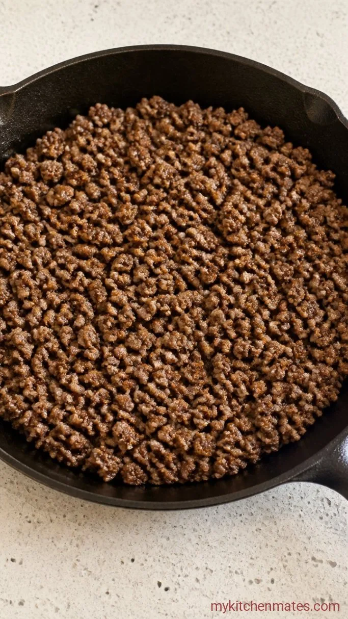 Easy One-Pot Deconstructed Cabbage Rolls Step 1: Brown the Beef