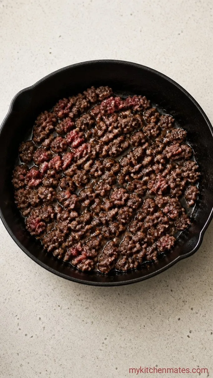 Step 1: Brown the Beef