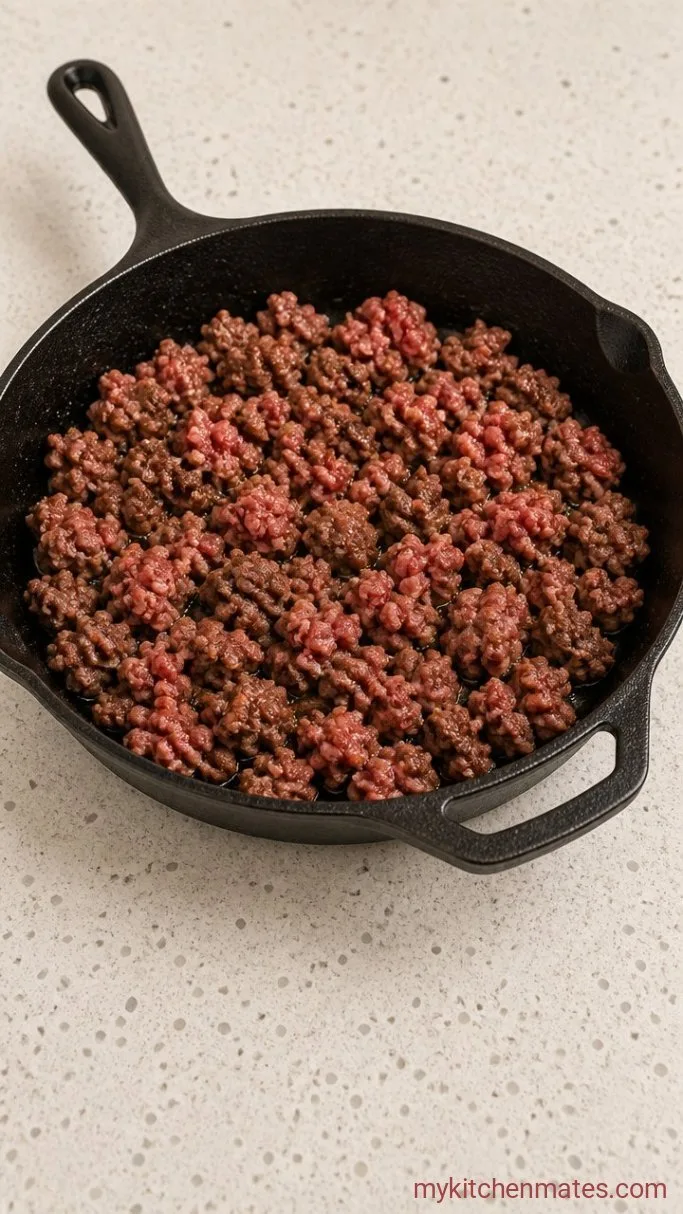 Step 1: Brown the Beef
