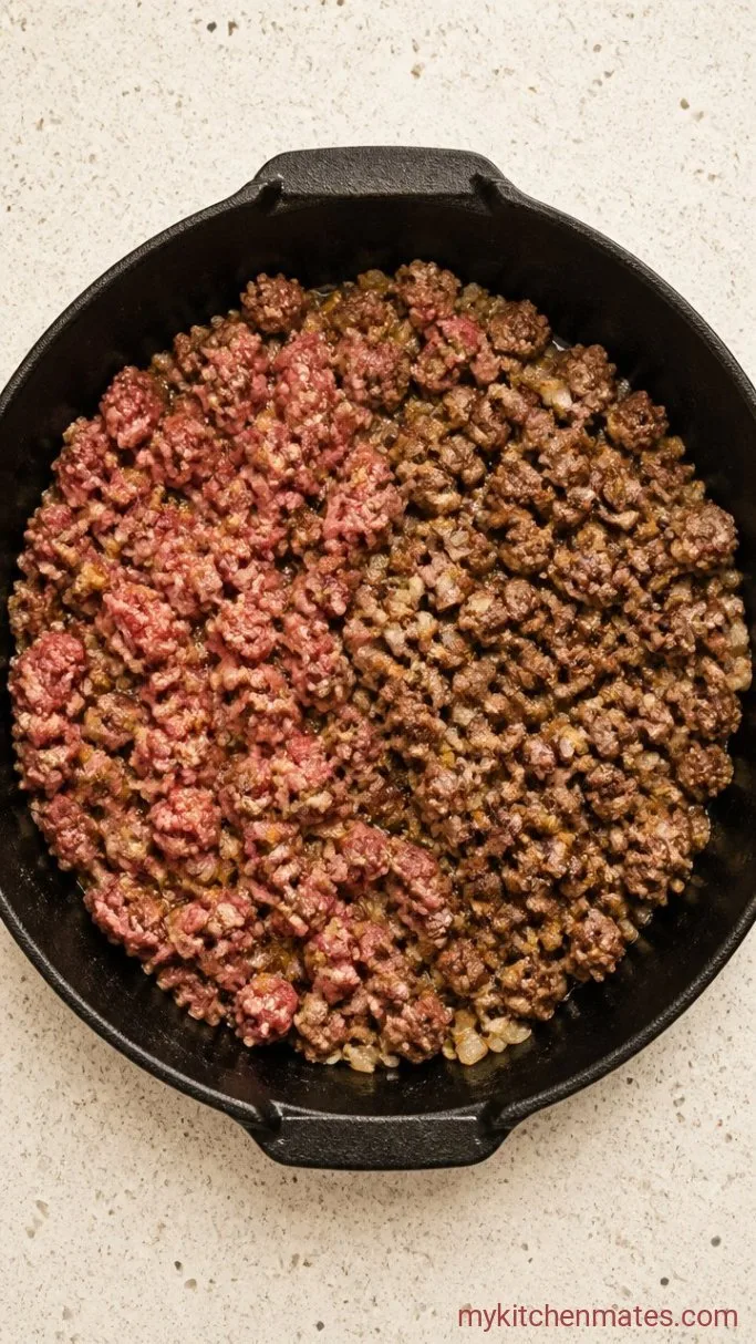 Step 1: Brown the Beef