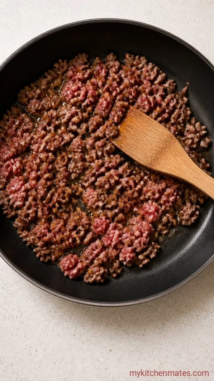 Step 1: Brown the Beef
