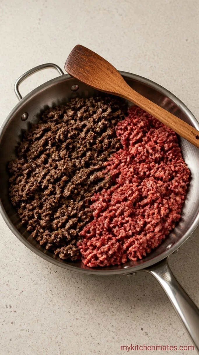 Step 1: Brown the Beef