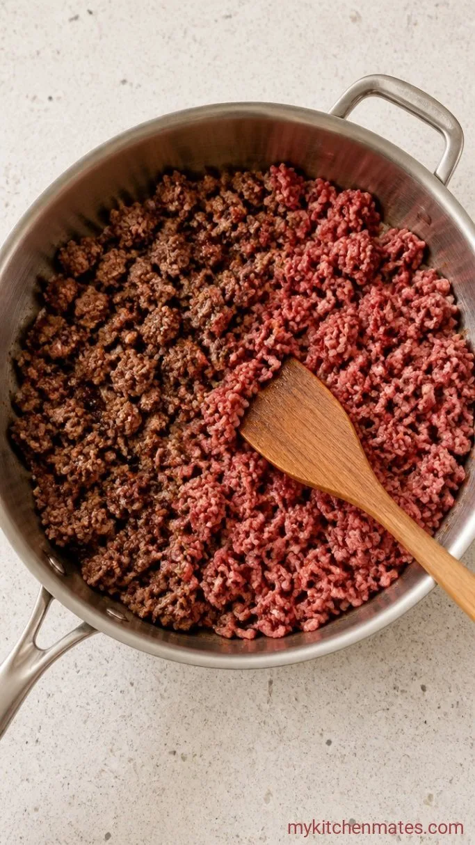 Step 1: Brown the Beef