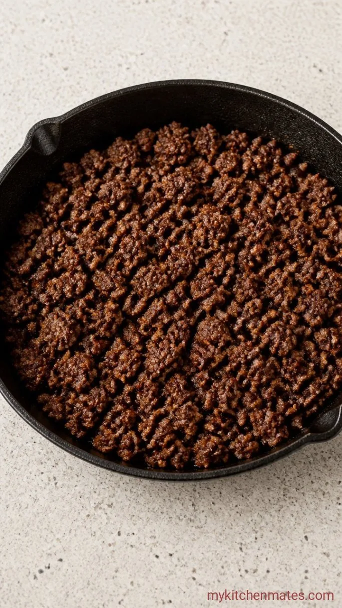 Authentic Mexican Picadillo Step 1: Brown the Beef