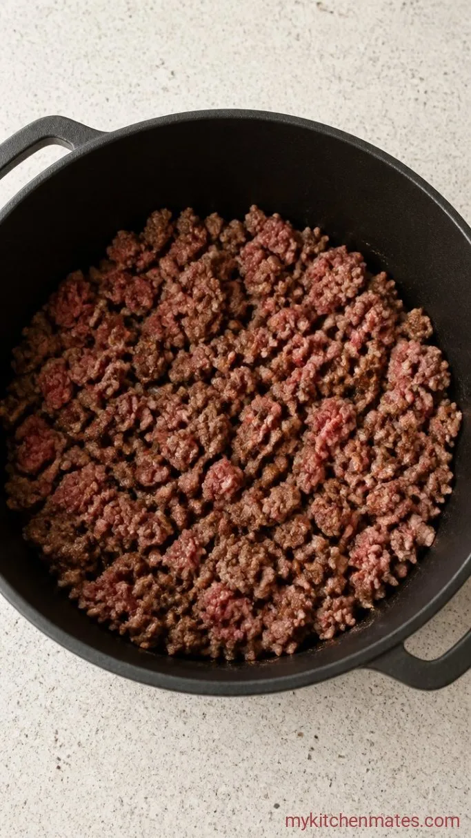 Step 1: Brown the Beef