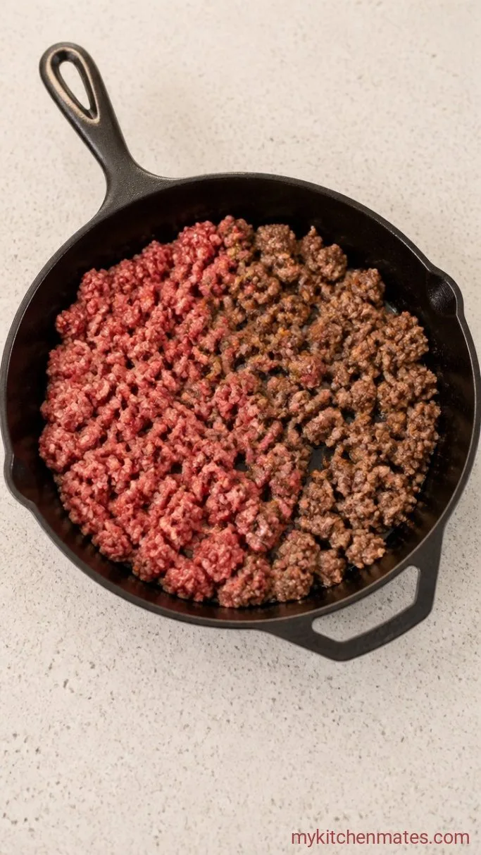 Step 1: Brown the Beef