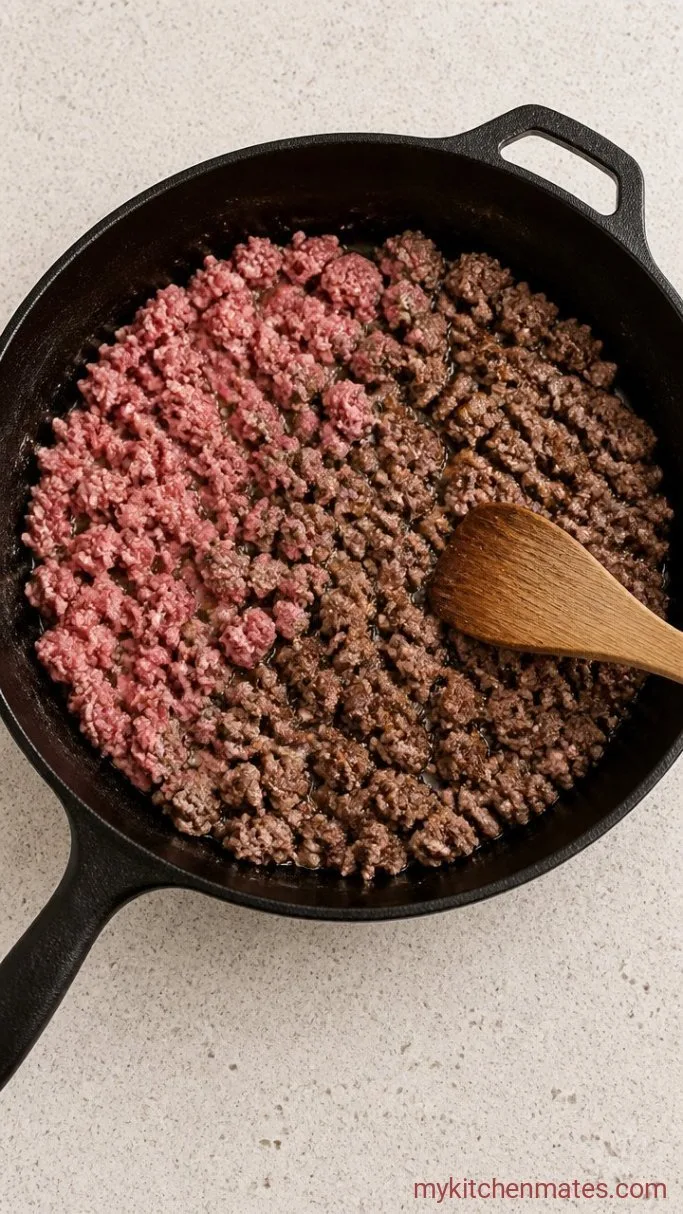 Step 1: Brown the Beef