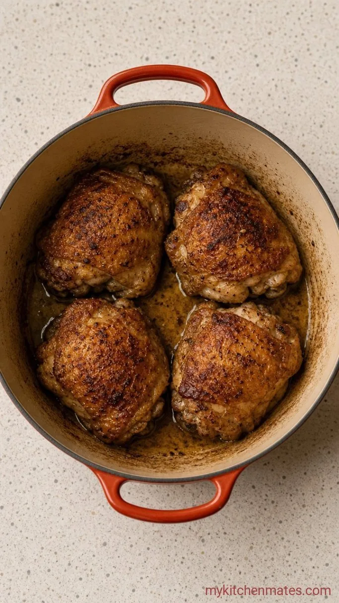 From-Scratch Dutch Oven Chicken Noodle Soup Step 1: Brown the Chicken