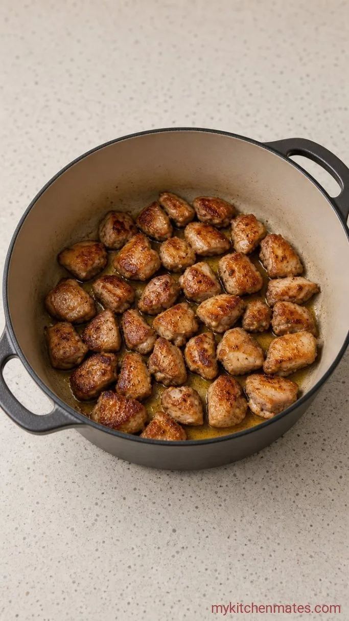 Step 1: Brown the Chicken