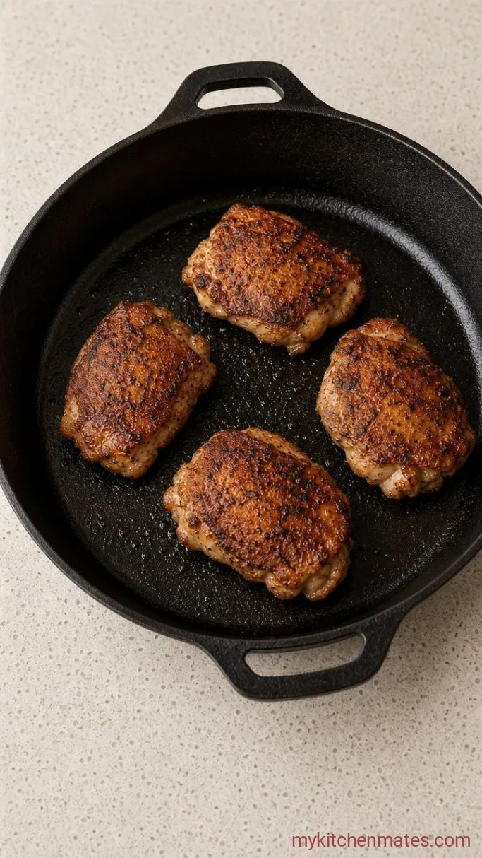 One-Pot Mexican Chicken and Rice Step 1: Brown the Chicken