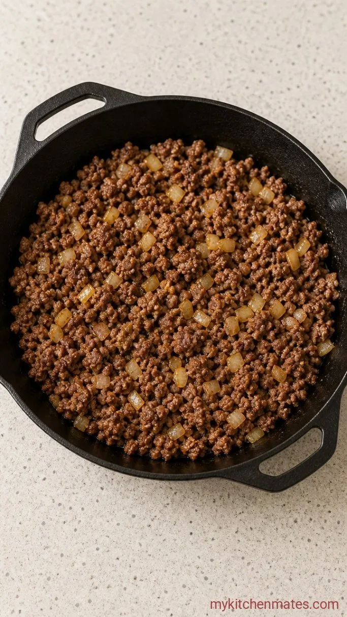 Step 1: Brown the Ground Beef