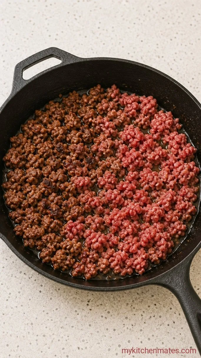 Step 1: Brown the Ground Beef