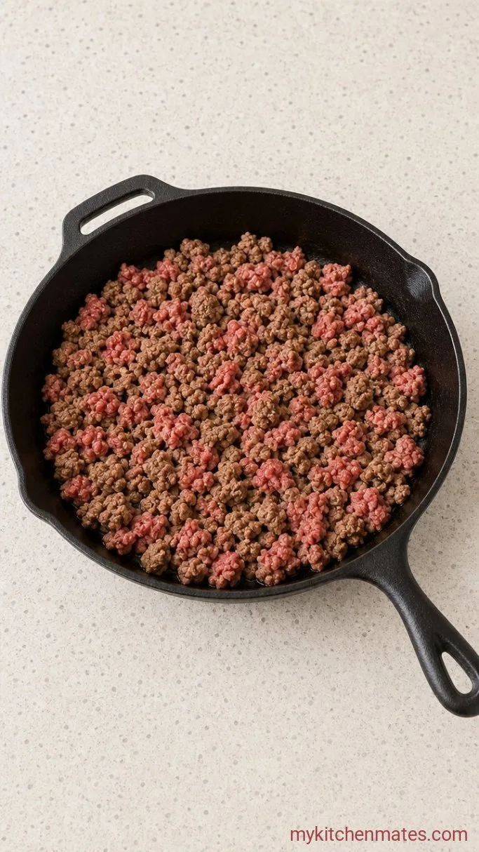 Step 1: Brown the Ground Beef