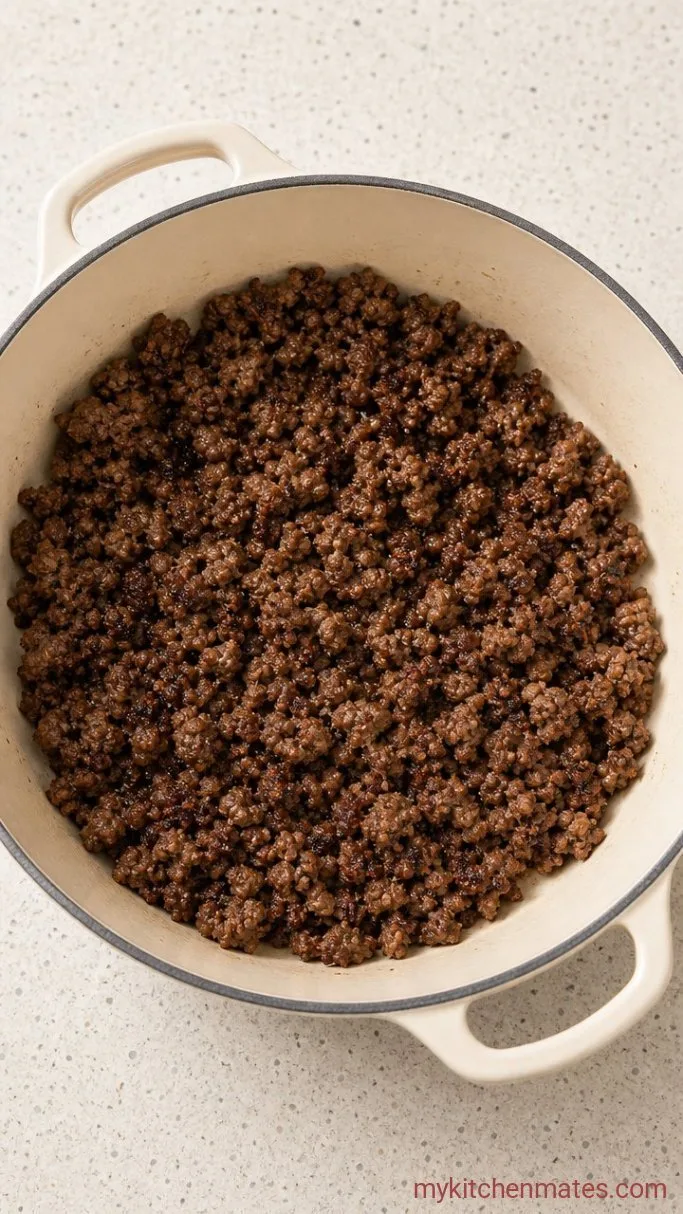 Step 1: Brown the Ground Beef