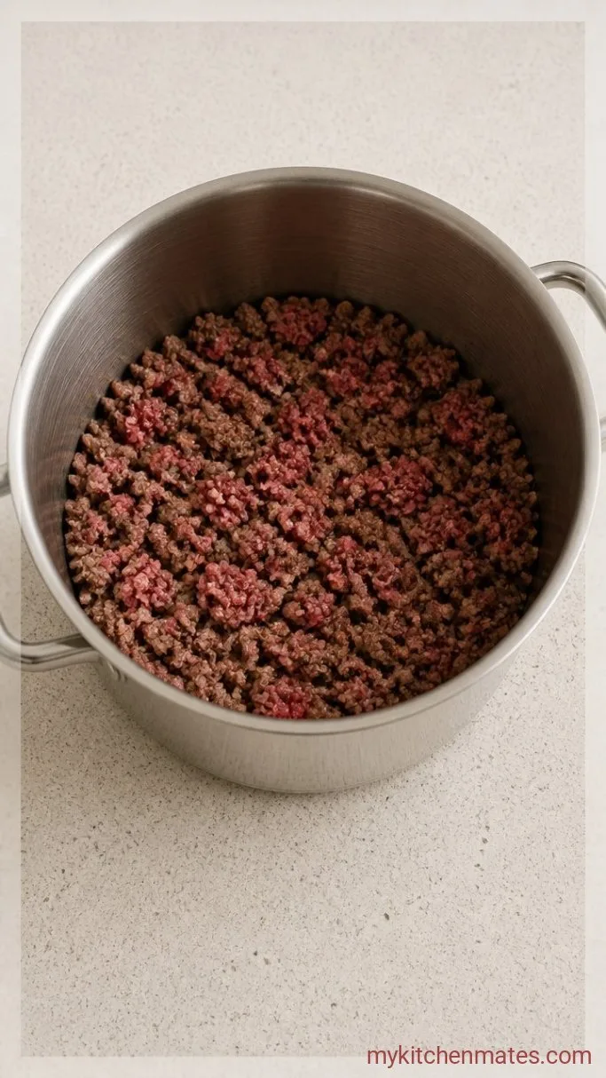 Step 1: Brown the Ground Beef