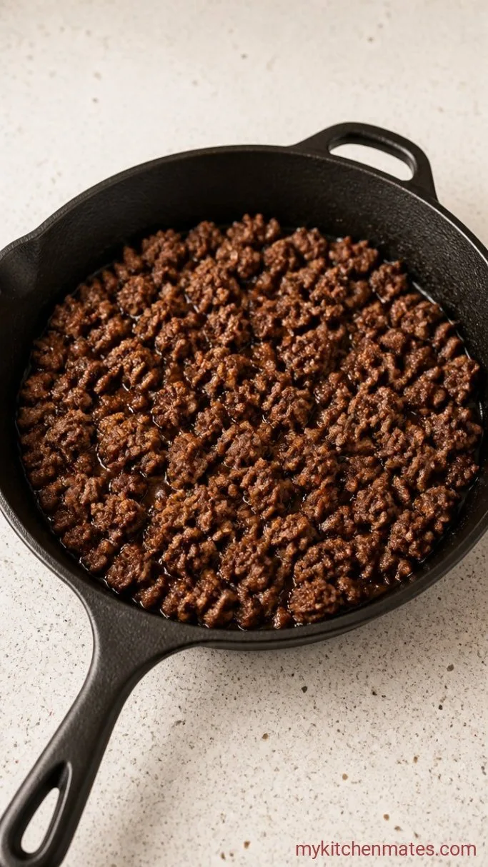 Step 1: Brown the Ground Beef