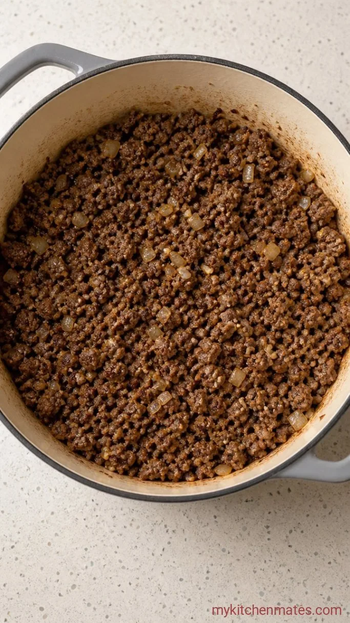 Step 1: Brown the Meat and Aromatics
